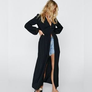 COPY - Nasty Gal Button Down Maxi Jacket